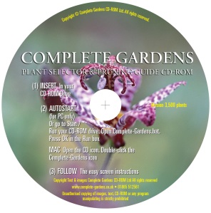 Multi list 3,500 garden plant advice encyclopaedia CD-ROM. PC compatible